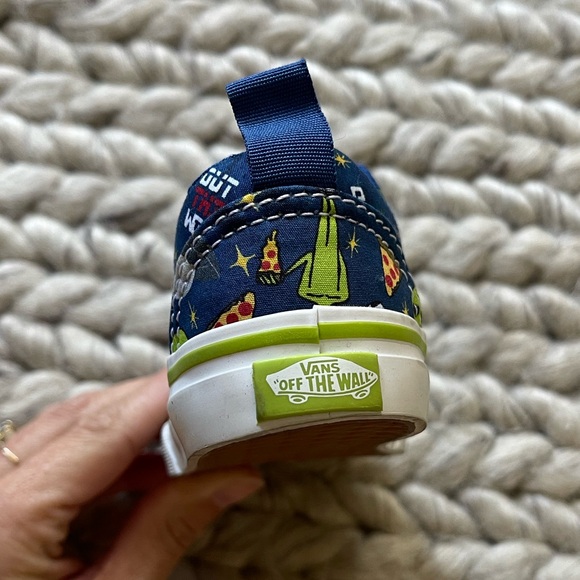 Toddler Alien Vans High Too Velcro Straps - Picture 5 of 5